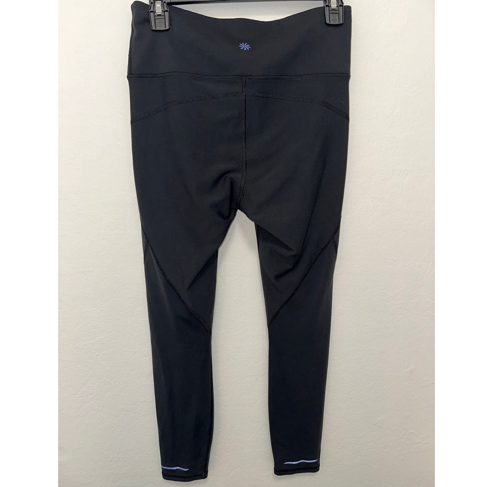 Athleta Black High Rise Workout Leggings Pockets Athletic Activewear, Size Small - Picture 7 of 7